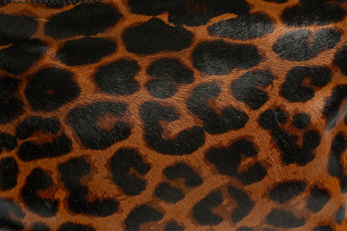 Jimena Animal Print Calf Hair Leather Cosmetic Bag