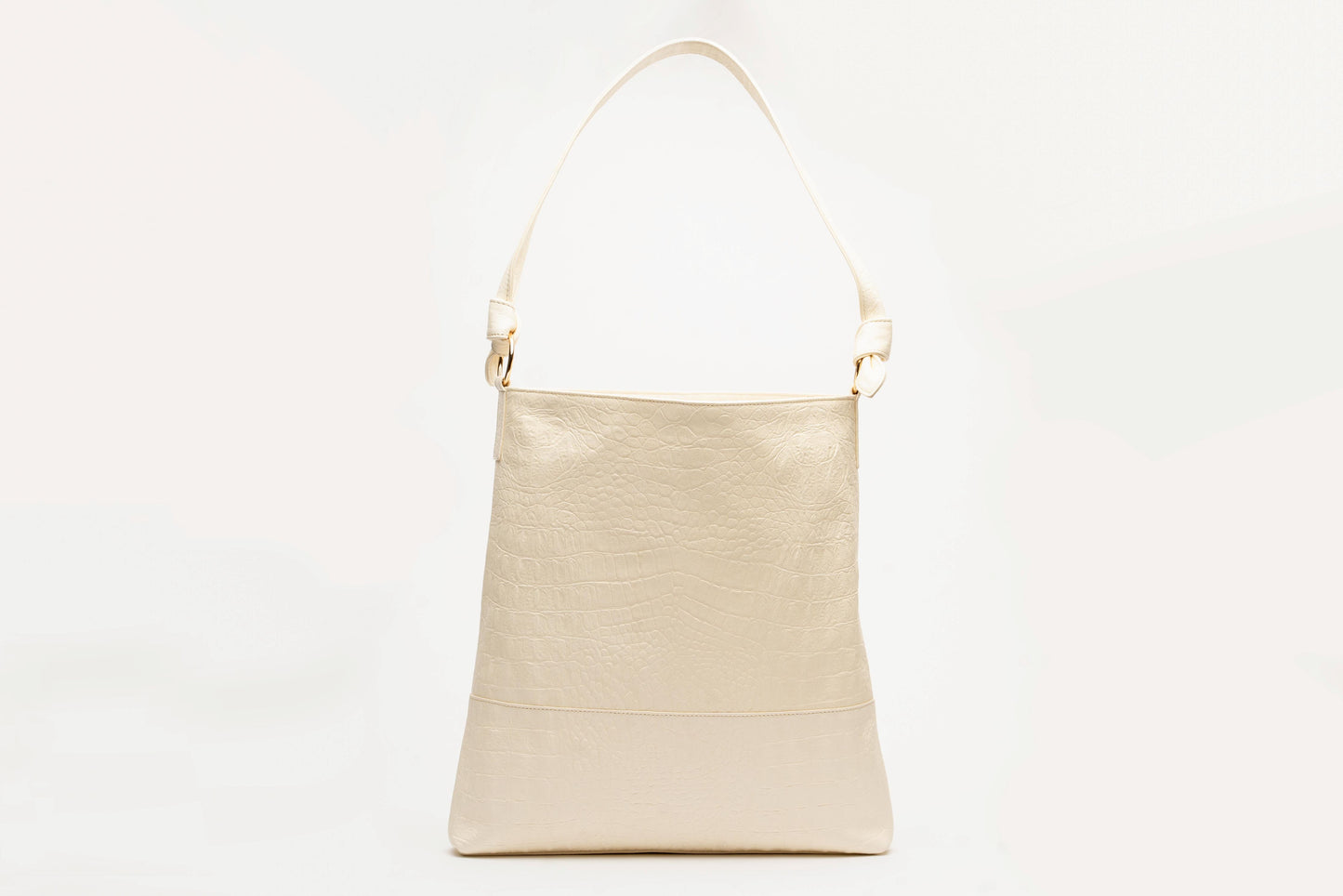 Cadenabbia Croc Embossed Leather Tote